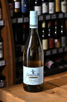 GreenLife Chardonnay Mendoza Argentina - вино ГринЛайф Шардоне Мендоса Аргентина 0.75 л белое сухое