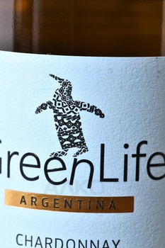GreenLife Chardonnay Mendoza Argentina - вино ГринЛайф Шардоне Мендоса Аргентина 0.75 л белое сухое