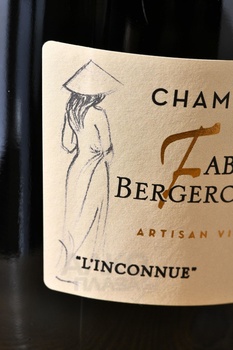 Fabien Bergeronneau L’Inconnue Blanc de Blancs - шампанское Фабьен Бержеронно Л’Анконню Блан де Блан 0.75 л белое брют натюр