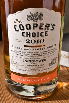 The Cooper’s Choice Inchgower Muscat Cask Finish - виски Зе Куперс Чойс Инчговер Мускат Каск Финиш 0.7 л в п/у