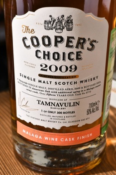 The Cooper’s Choice Tamnavulin Malaga Wine Cask Finish - виски Зе Куперс Чойс Тамнавулин Малага Вайн Каск Финиш 0.7 л в п/у