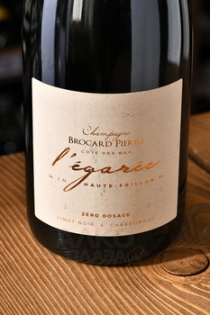 Brocard Pierre L’Egaree Champagne - шампанское Шампань Брокар Пьер Л’Егарэ 0.75 л белое экстра брют