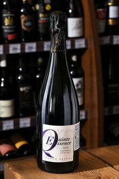 Champagne Franck Pascal Quinte Essence - шампанское Шампань Франк Паскаль КинтЭссанс 0.75 л 2010 год белое экстра брют