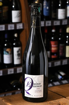 Champagne Franck Pascal Quinte Essence - шампанское Шампань Франк Паскаль КинтЭссанс 0.75 л 2007 год белое экстра брют