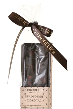Шоколад Чокоделика тёмный Крафтовый микс с Клюквой 50 г