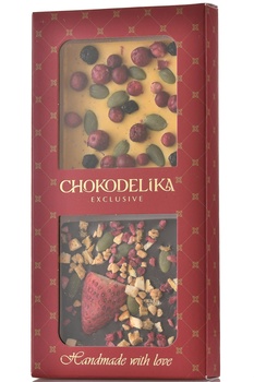 Шоколад Чокоделика Ассорти Облепиха плюс Клубника 70 г