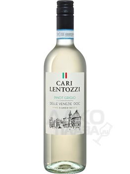 Cari Lentozzi Pinot Grigio delle Venezie DOC - вино Кари Лентоцци Пино Гриджо делле Венецие 0.75 л белое сухое
