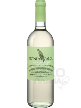 Rione del Falco Pinot Grigio Friuli Grave DOC - вино Рионе дель Фалько Пино Гриджо Фриули Граве 0.75 л белое сухое