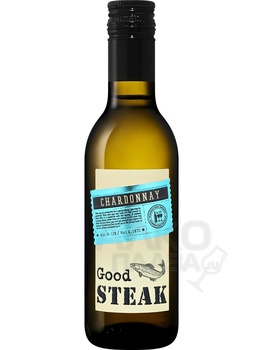 Good Steak Chardonnay - вино Гуд Стейк Шардоне 0.187 л белое сухое