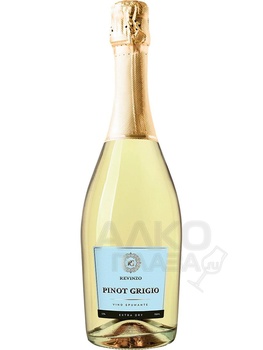 Revinzo Pinot Grigio Spumante Extra Dry - игристое вино Ревинцо Пино Гриджо Спуманте Экстра Драй 0.75 л