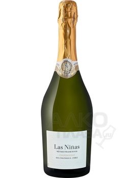 Las Ninas Chardonnay Colchagua Valley DO Vina del Nuevo Mundo - игристое вино Лас Ниньяс Шардоне Кольчагуа Вэлли 0.75 л белое
