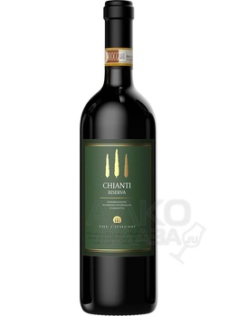 Piccini Tre Cipressi Chianti Riserva DOCG - вино Пичини Тре Чипресси Кьянти Ризерва 0.75 л красное сухое