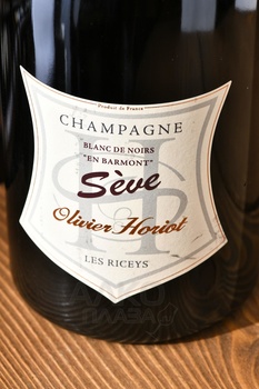 Champagne Olivier Horiot Seve Blanc de Noirs En Barmont - шампанское Шампань Оливье Орио Сэв Блан де Нуар Ан Бармон 0.75 л белое экстра брют