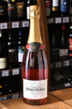 Champagne Maurice Vesselle Grand Cru Rose - шампанское Шампань Морис Вессель Гран Крю Розе 0.75 л розовое экстра брют
