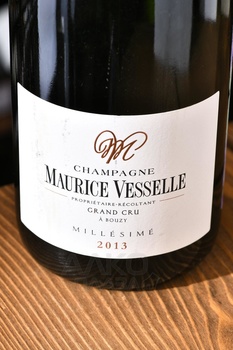 Champagne Maurice Vesselle Grand Cru Millesime - шампанское Морис Вессель Гран Крю Миллезим 0.75 л белое экстра брют