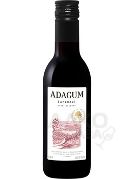 Adagum Saperavi - вино Адагум Саперави 0.187 л красное сухое