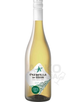 Estrella del Mar Pinot Grigio - вино Эстрелья дель Мар Пино Гриджо 0.75 л белое сухое