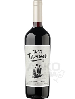 Вино Тост Тамады Красное 0.75 л красное полусладкое