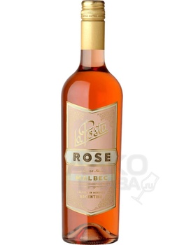 La Posta Rose Malbec - вино Ла Поста Розе Мальбек 0.75 л розовое сухое