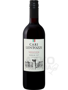 Cari Lentozzi Sangiovese Puglia IGT - вино Кари Лентоцци Санджовезе 0.75 л красное сухое