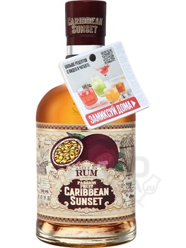 Caribbean Sunset Passion Fruit - ликёр Кариббиан Сансет Пэшн Фрут 0.5 л