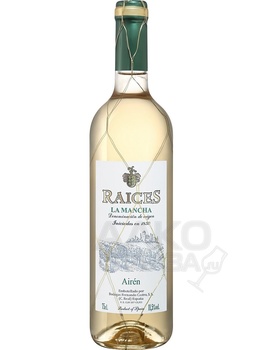 Raices Airen La Mancha DO - вино Райсес Айрен Ла Манча 0.75 л белое сухое