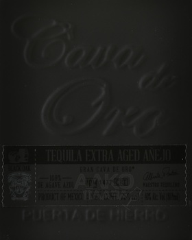 Gran Cava De Oro Extra Anejo Black - текила Гран Кава Де Оро Экстра Аньехо 0.75 л