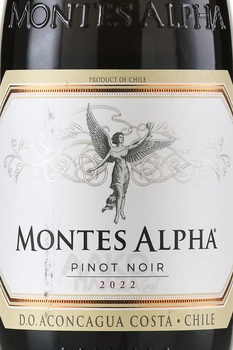 Montes Alpha Pinot Noir - вино Монтес Альфа Пино Нуар 0.75 л красное сухое