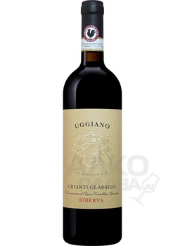 Uggiano Chianti Classico Riserva DOCG - вино Уджиано Кьянти Классико Ризерва 0.75 л красное сухое