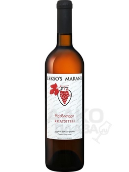 Leksos Marani Rkatsiteli Qvevri Batono - белое вино Лексос Марани Ркацители Квеври Батоно 0.75 л