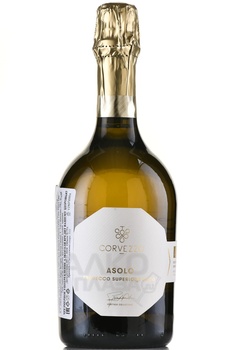 Corvezzo Asolo Prosecco Superiore DOCG - вино игристое Корвеццо Азоло Просекко Супериоре ДОКГ 0.75 л белое экстра брют