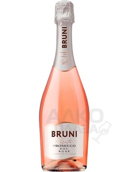 Bruni Prosecco Rose - розовое игристое вино Бруни Просекко Розе брют 0.75 л
