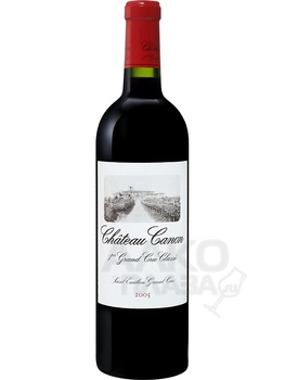 Chateau Canon Saint-Emilion Grand Cru AOC - вино Шато Канон Сент-Эмильон Гран Крю 2005 год 0.75 л красное сухое