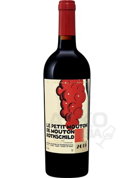 Le Petit Mouton De Mouton Rothschild Pauillac AOC - вино Ле Пти Мутон де Мутон Ротшильд 2019 год 0.75 л красное сухое