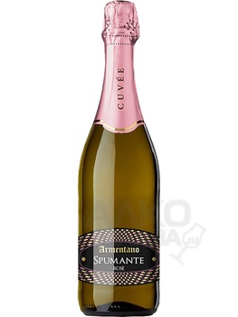 Armentano Spumante Rose Brut - игристое вино Арментано Спуманте Розе Брют розовое 0.75 л