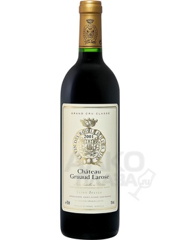 Chateau Gruaud Larose Saint-Julien AOC - вино Шато Грюо Лароз Сен-Жульен 2001 год 0.75 л красное сухое