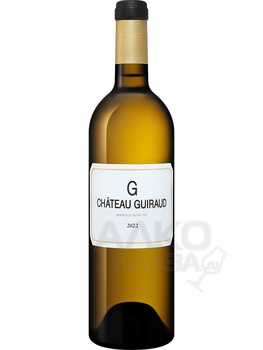 Chateau Guiraud G Blanc Sec Bordeaux AOC - вино Шато Гиро Же Бордо 0.75 л белое сухое