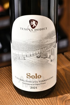Solo Dodici Vermentino Maremma Toscana - вино Соло Додичи Верментино Маремма Тоскана 0.75 л белое сухое