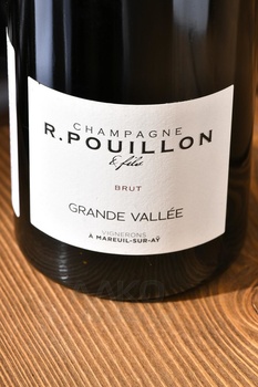 Champagne R. Pouillon Et Fils Methode Fabrice Pouillon Grande Vallee - шампанское Шампань Р. Пуильон эт Фис Метод Фабрис Пуильон Гранд Валле 0.75 л белое брют