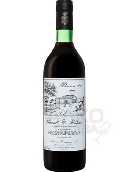 Fattoria Selvapiana Chianti Rufina Riserva DOCG - вино Фаттория Сельвапьяна Кьянти Руфина Ризерва 1969 год 0.75 л красное сухое