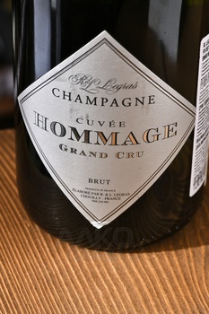 R&L Legras Cuvee Hommage Grand Cru Brut Champagne AOC - шампанское Шампань Р&Л Легра Кюве Оммаж Гран Крю Брют 0.75 л