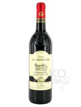 Château La Gravette Bordeaux AOP - вино Шато Ля Гравет 0.75 л