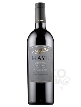 Mayu Appassimento Carmenere Gran Reserva - полусухое вино Майу Аппассименто Карменер Гран Резерва 0.75 л