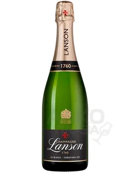 Lanson Le Blackstra Brut - игристое вино Лансон ле Блэкстра Лейбл Брют 0.75 л