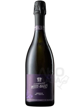 Petit & Bazhane Ambrozie Grand Cru - шампанское Пети & Бажан Амбрози Гран Крю экстра брют 0.75 л