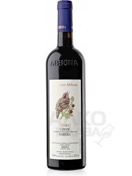 Abbona Casaret Barbera Langhe DOC - вино Аббона Казарет Барбера 0.75 л красное сухое