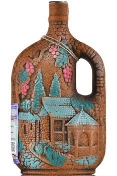 Вино Киндзмараули Джорджиа Кантри Вайнс 1 л красное полусладкое в глиняном кувшине