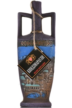 Вино Киндзмараули Джорджиа Кантри Вайнс 0.75 л красное полусладкое в глиняном кувшине