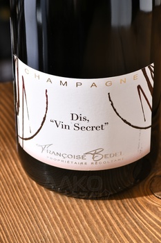 Champagne Francoise Bedel Dis Vin Secret - шампанское Франсуаз Бедель Ди Ван Секре 0.75 л
