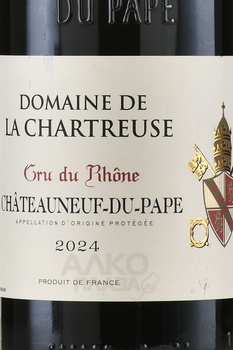 Domaine de la Chartreuse Cru du Rhone Chateauneuf-du-Pape - вино Домен де ля Шартрез Крю дю Рон Шатонеф-дю-Пап 2022 год 0.75 л красное сухое